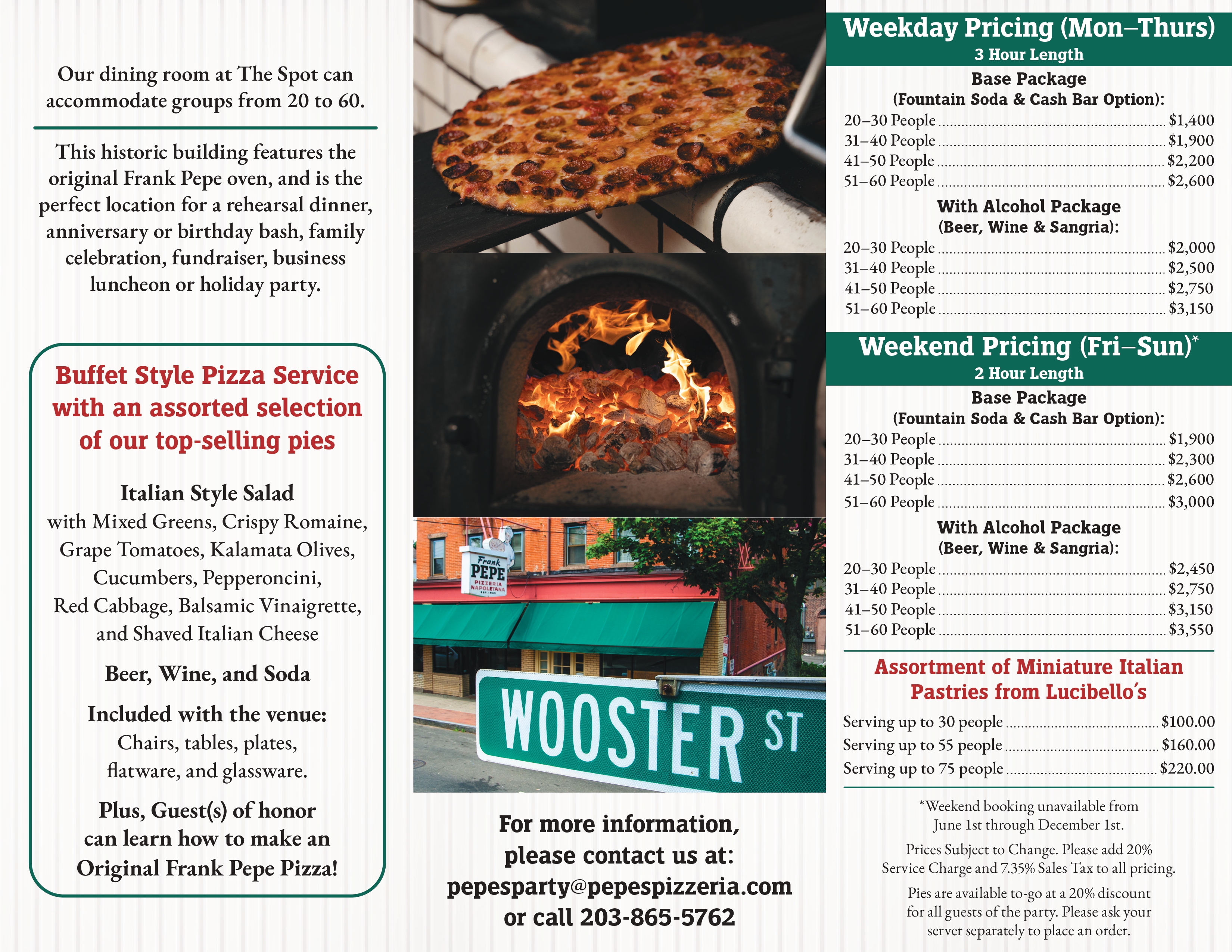 Details about the private parties